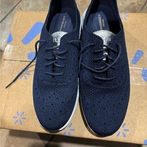 Cole Haan Woman’s Dark Blue Knit Sneakers